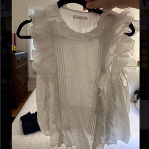 Doen Ivory Ruffle Blouse